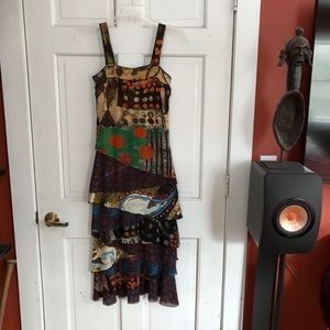 Fuzzi Ruffle Dress sz S